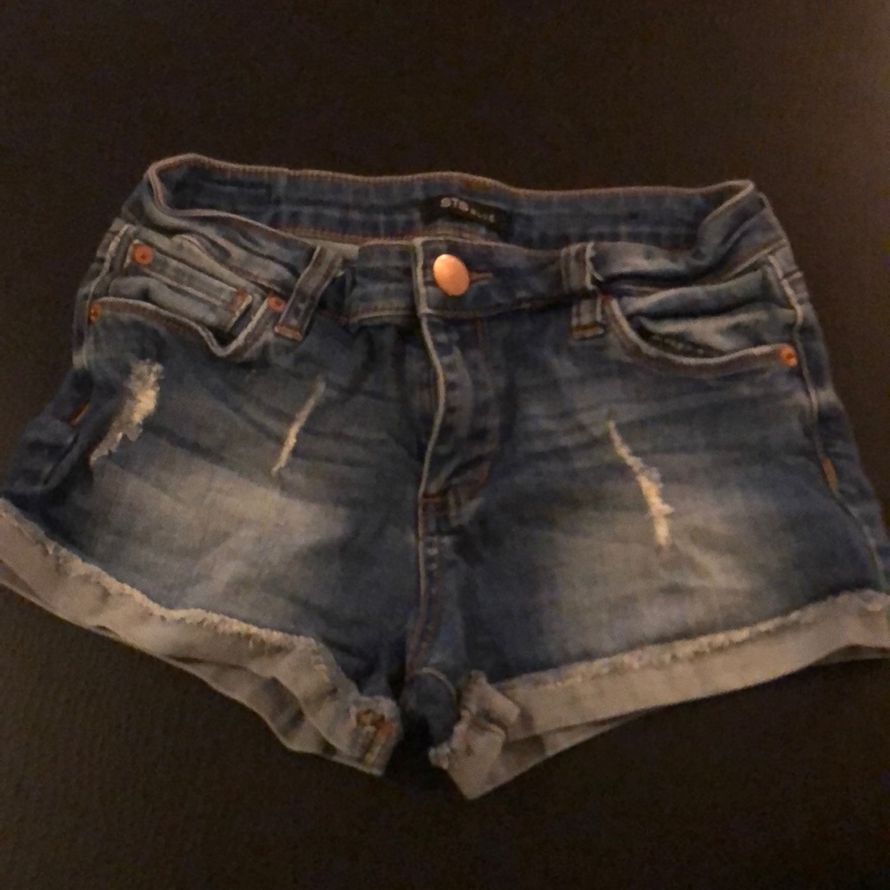 STS BLUE HIGH WAIST DENIM SHORTS